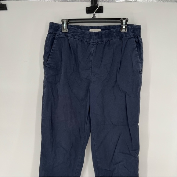 Everlane Elastic Waist Cotton Navy Pants - Picture 4 of 12